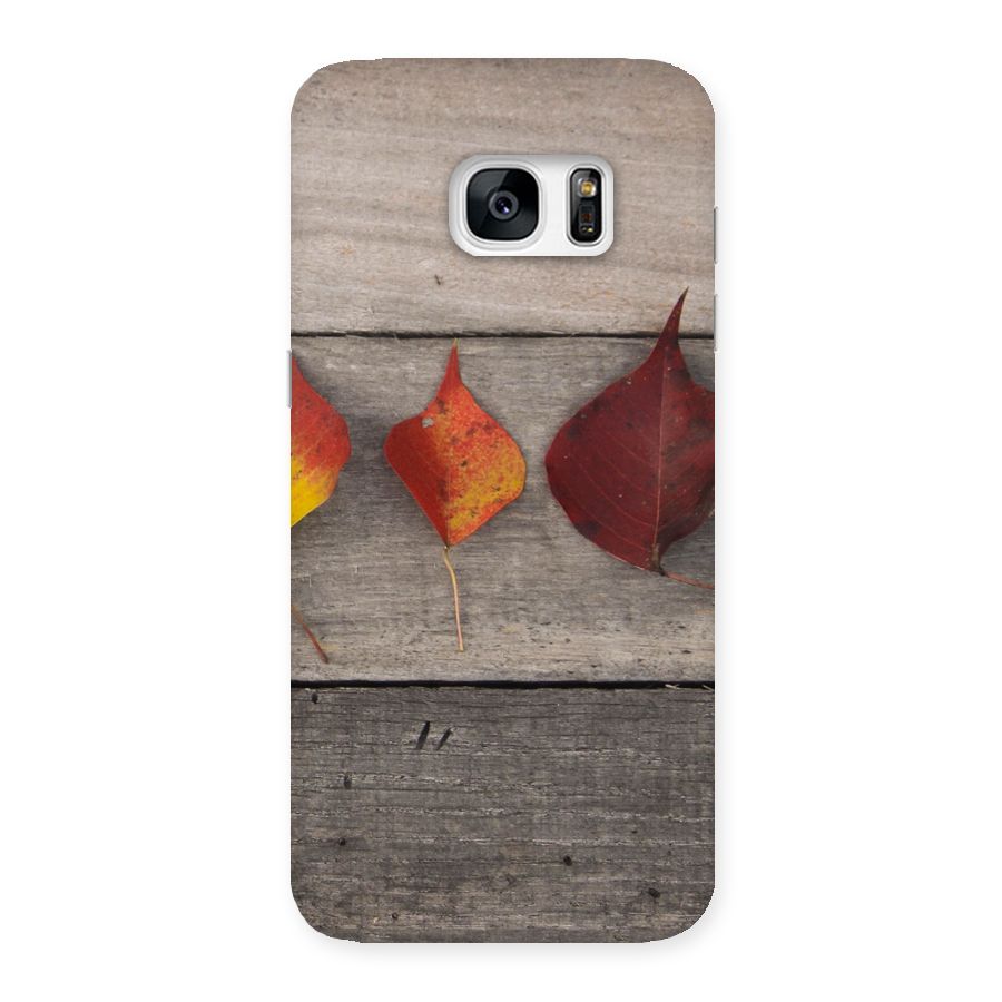 Beautiful Wood Leafs Back Case for Galaxy S7 Edge