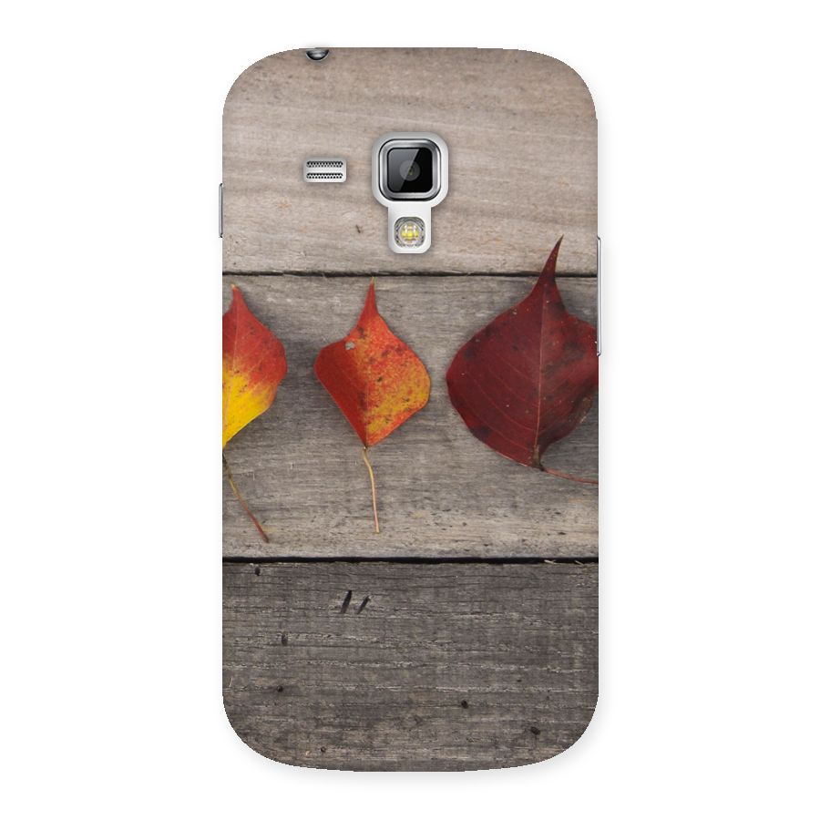 Beautiful Wood Leafs Back Case for Galaxy S Duos