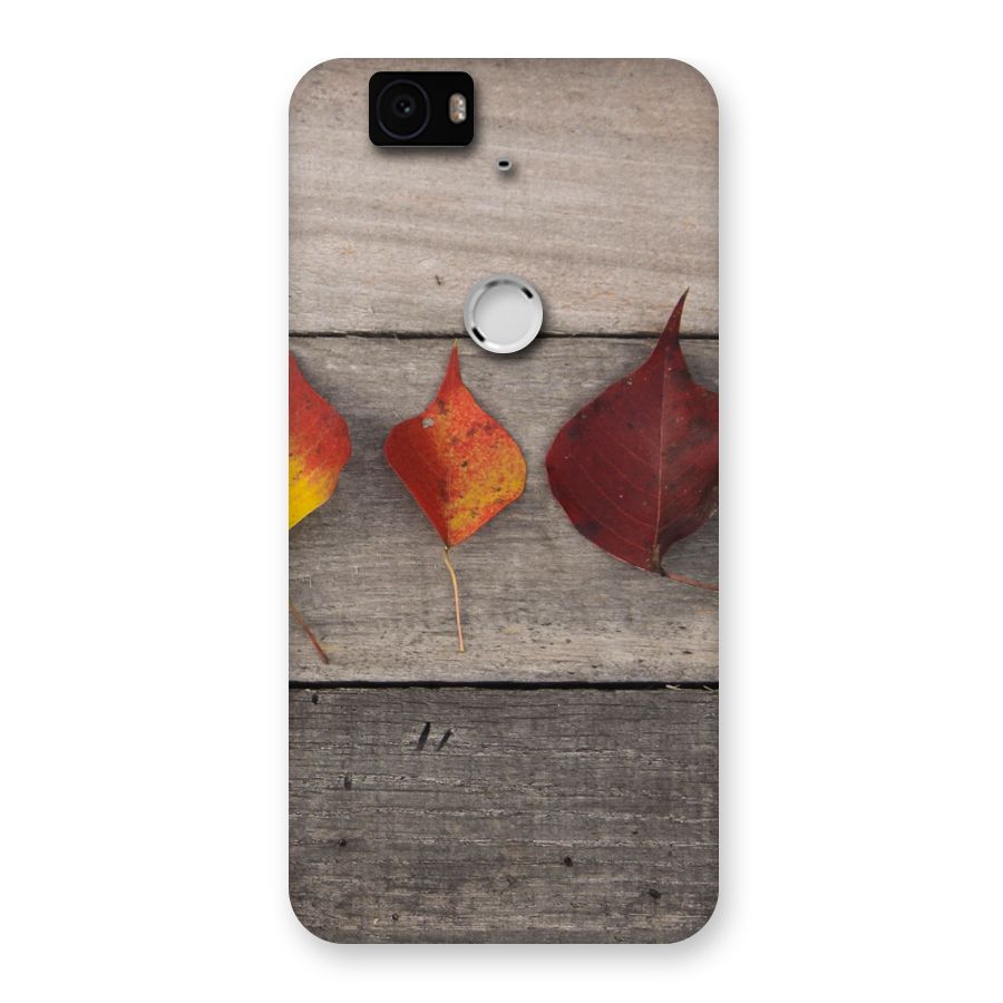 Beautiful Wood Leafs Back Case for Google Nexus-6P