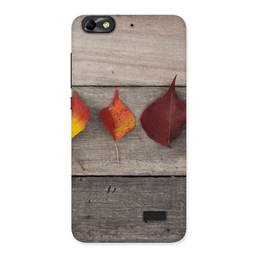Beautiful Wood Leafs Back Case for Honor 4C
