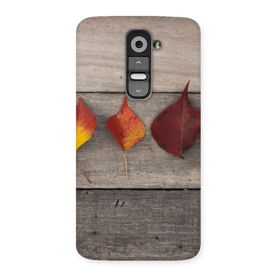 Beautiful Wood Leafs Back Case for LG G2