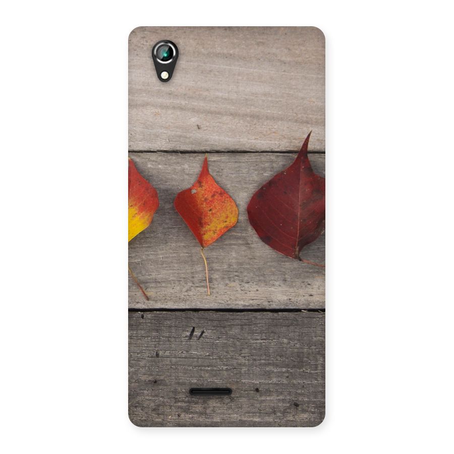 Beautiful Wood Leafs Back Case for Lava Iris 800