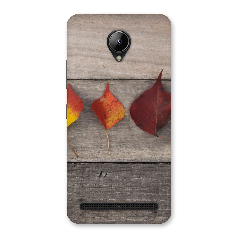 Beautiful Wood Leafs Back Case for Lenovo C2