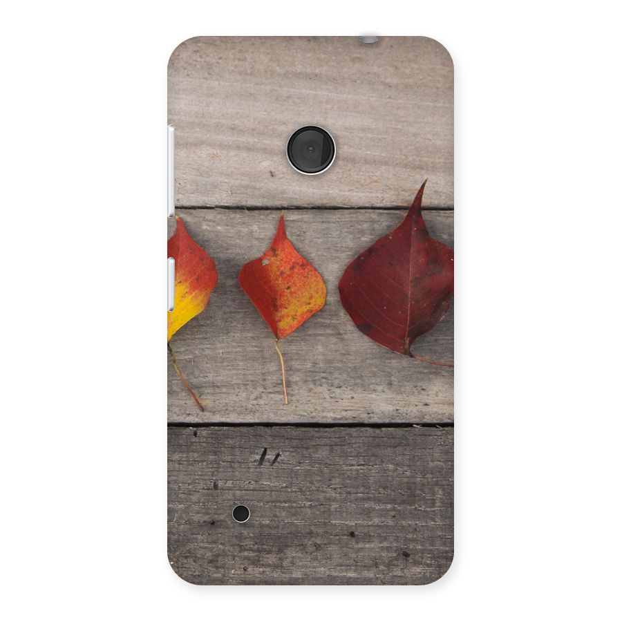 Beautiful Wood Leafs Back Case for Lumia 530