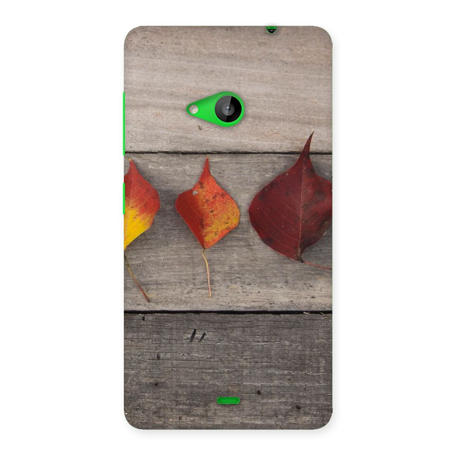Beautiful Wood Leafs Back Case for Lumia 535