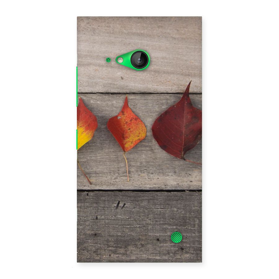Beautiful Wood Leafs Back Case for Lumia 730
