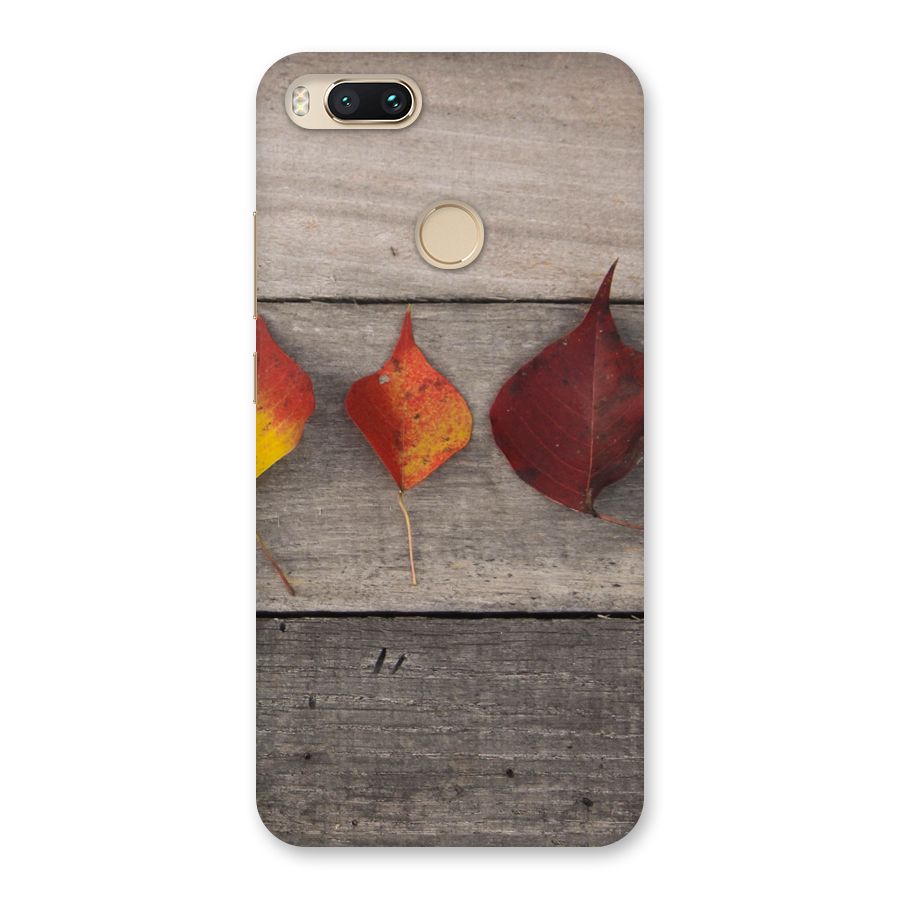Beautiful Wood Leafs Back Case for Mi A1