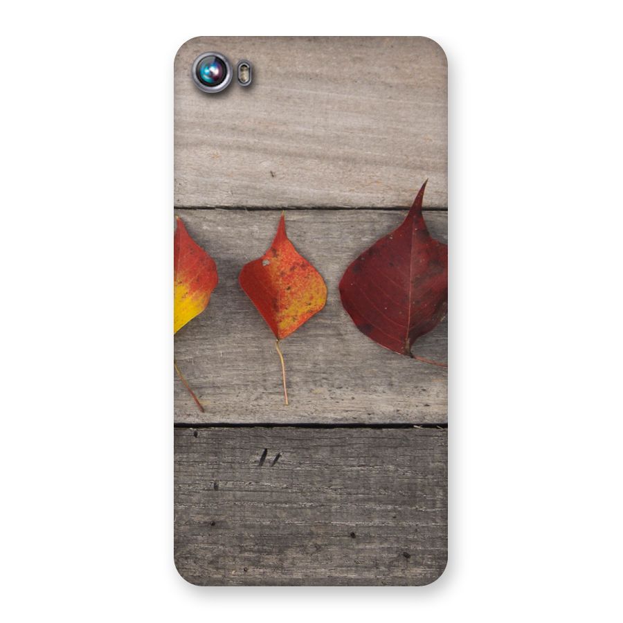 Beautiful Wood Leafs Back Case for Micromax Canvas Fire 4 A107