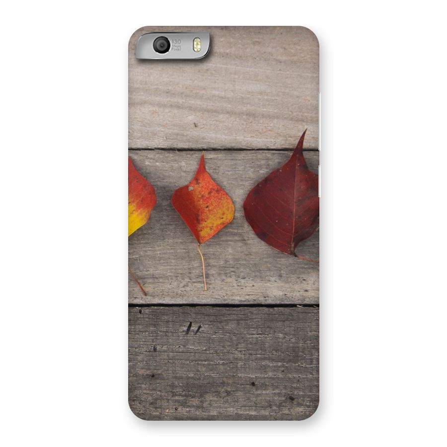 Beautiful Wood Leafs Back Case for Micromax Canvas Knight 2