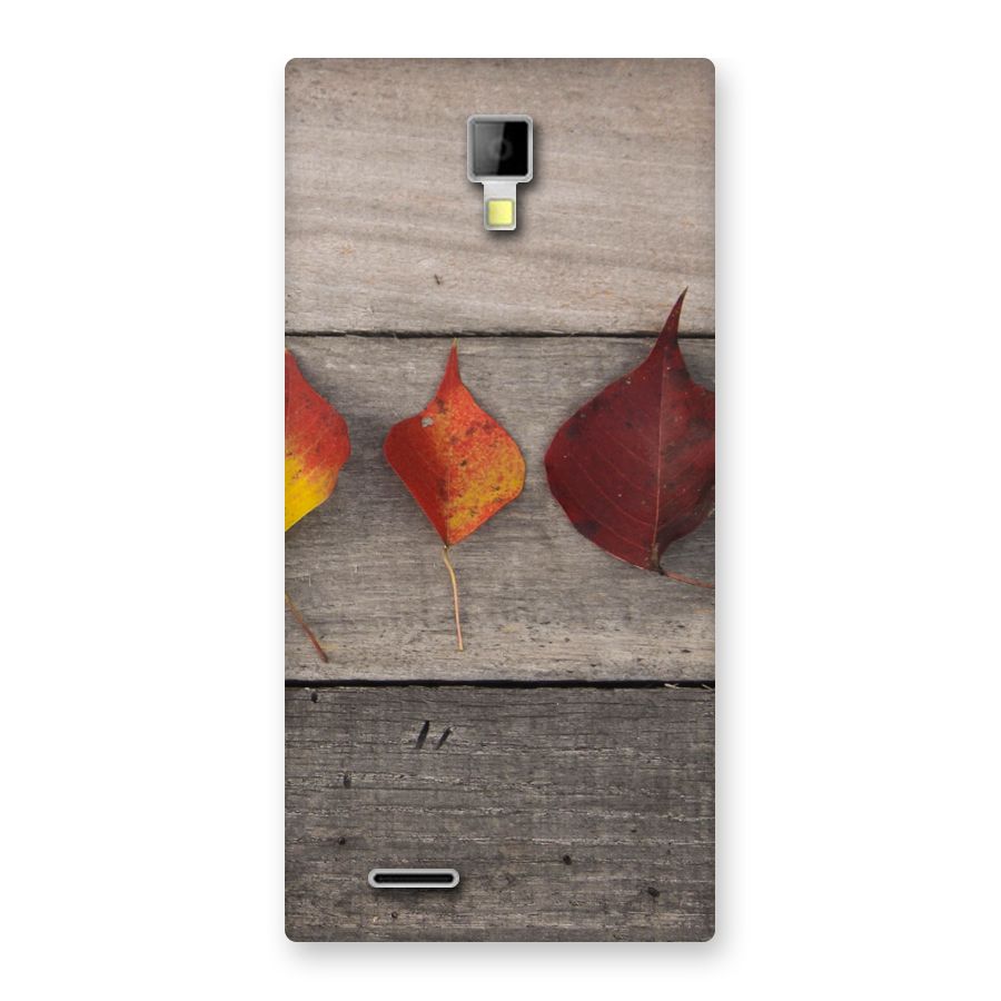 Beautiful Wood Leafs Back Case for Micromax Canvas Xpress A99