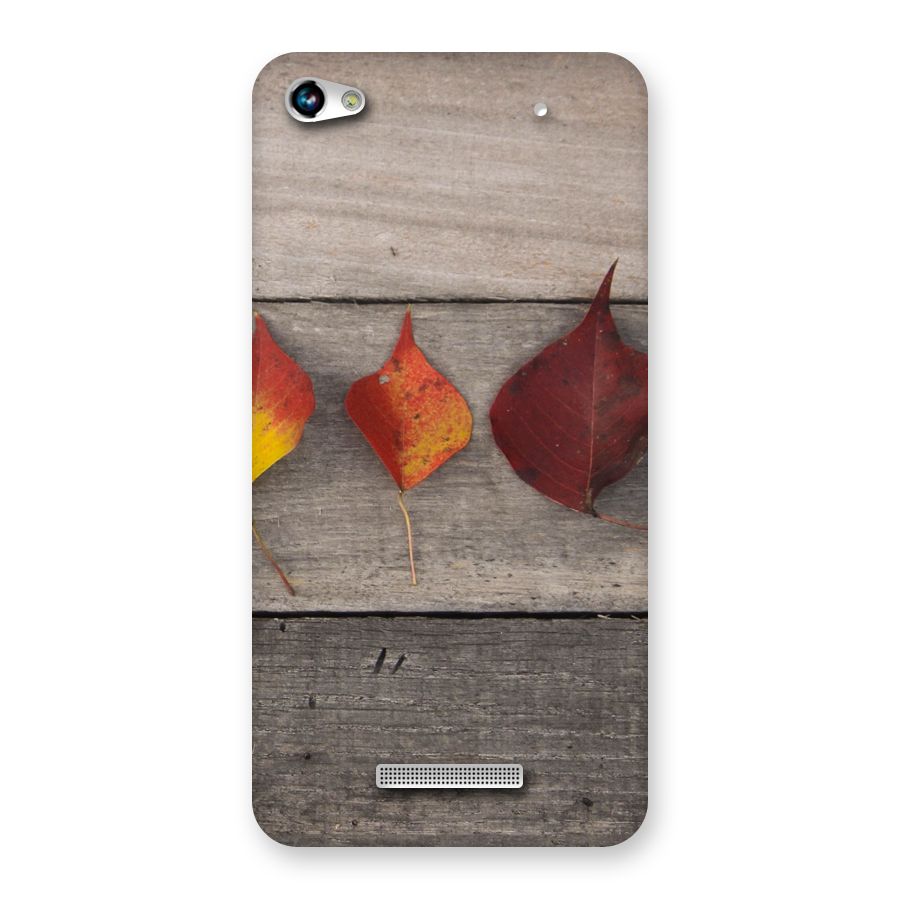 Beautiful Wood Leafs Back Case for Micromax Hue 2