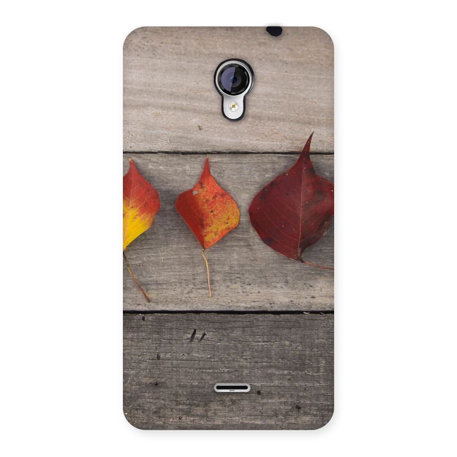 Beautiful Wood Leafs Back Case for Micromax Unite 2 A106