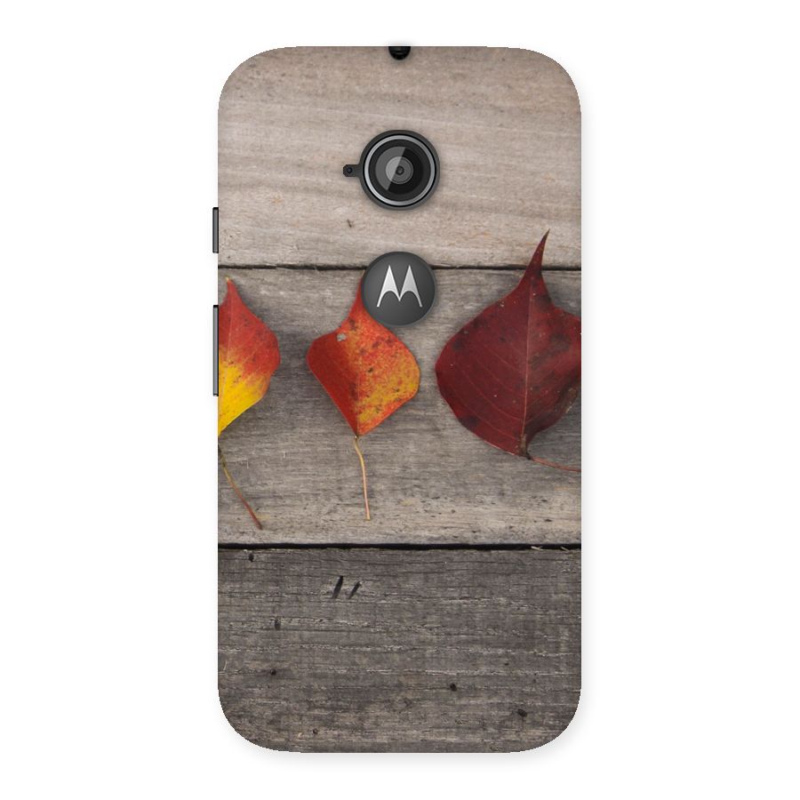 Beautiful Wood Leafs Back Case for Moto E 2nd Gen