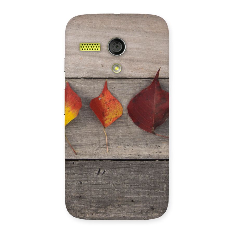 Beautiful Wood Leafs Back Case for Moto G