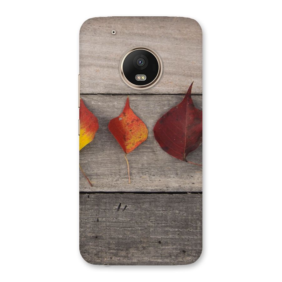 Beautiful Wood Leafs Back Case for Moto G5 Plus