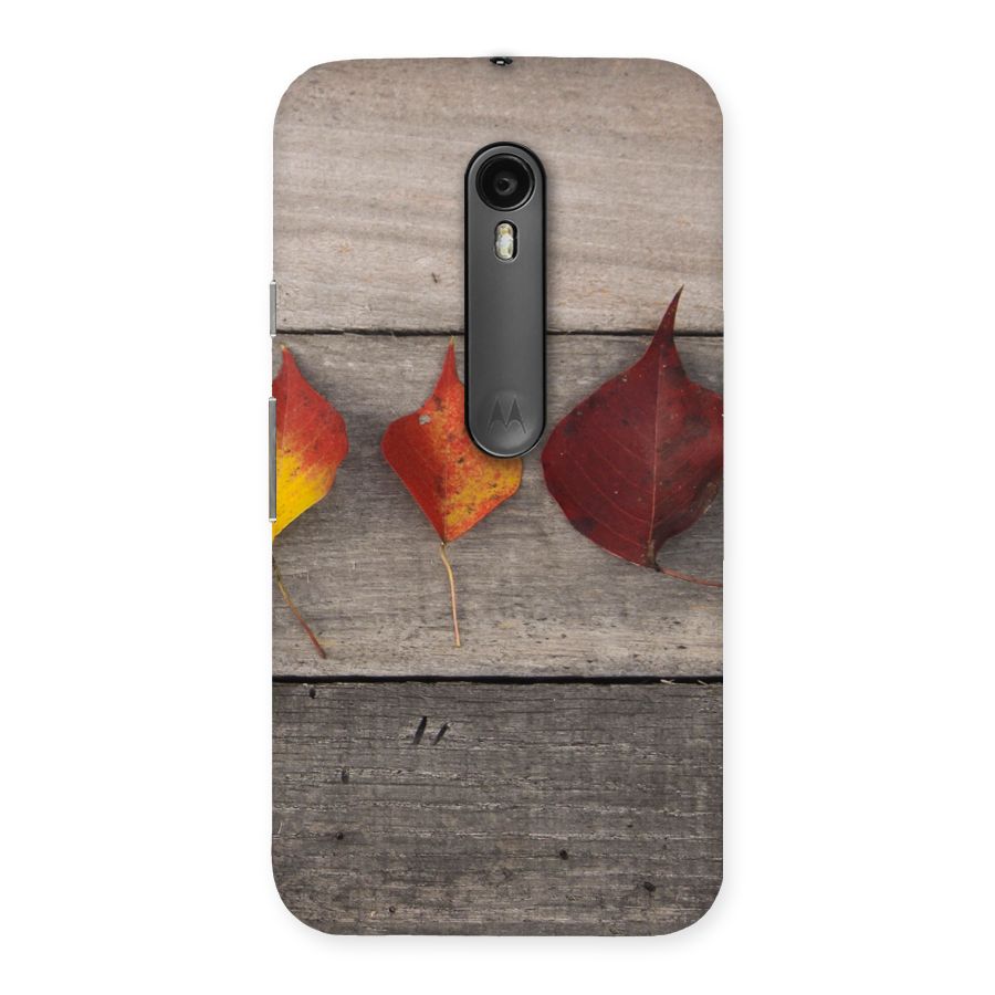 Beautiful Wood Leafs Back Case for Moto G Turbo