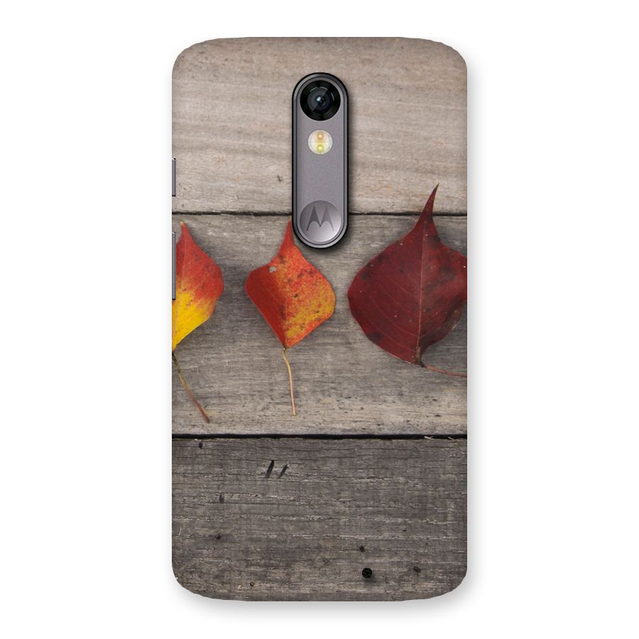 Beautiful Wood Leafs Back Case for Moto X Force
