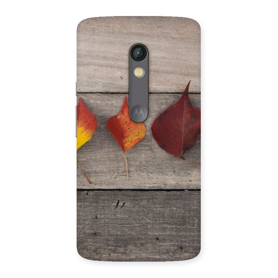 Beautiful Wood Leafs Back Case for Moto X Play