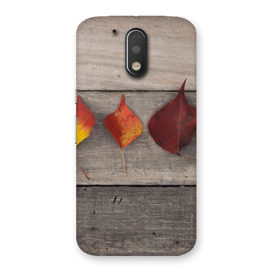 Beautiful Wood Leafs Back Case for Motorola Moto G4 Plus