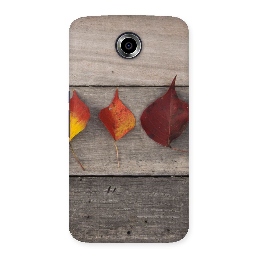Beautiful Wood Leafs Back Case for Nexsus 6