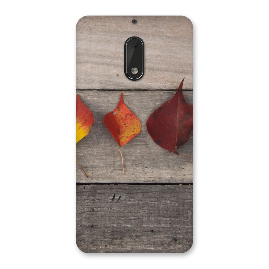 Beautiful Wood Leafs Back Case for Nokia 6