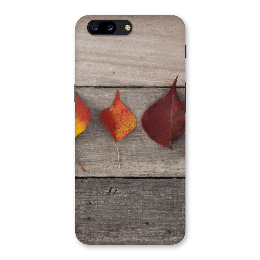 Beautiful Wood Leafs Back Case for OnePlus 5