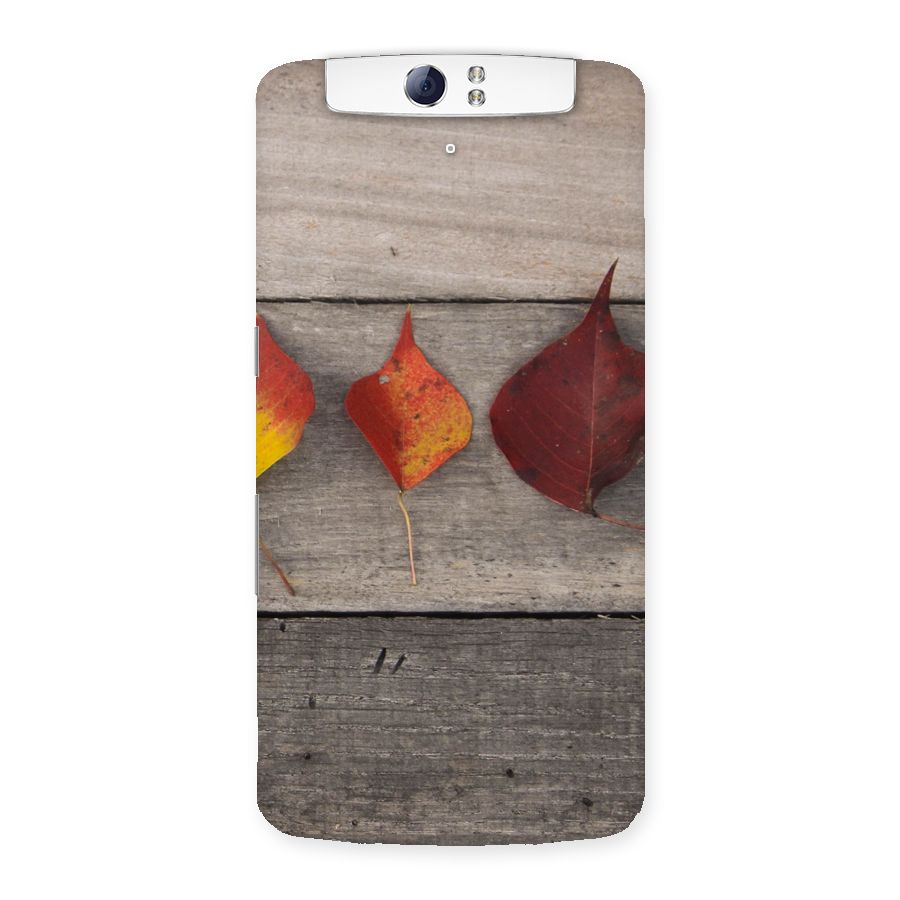 Beautiful Wood Leafs Back Case for Oppo N1