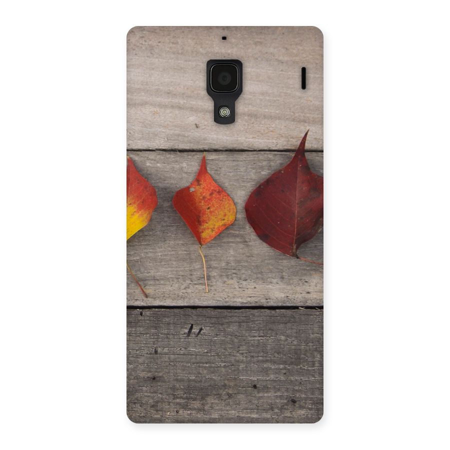Beautiful Wood Leafs Back Case for Redmi 1S