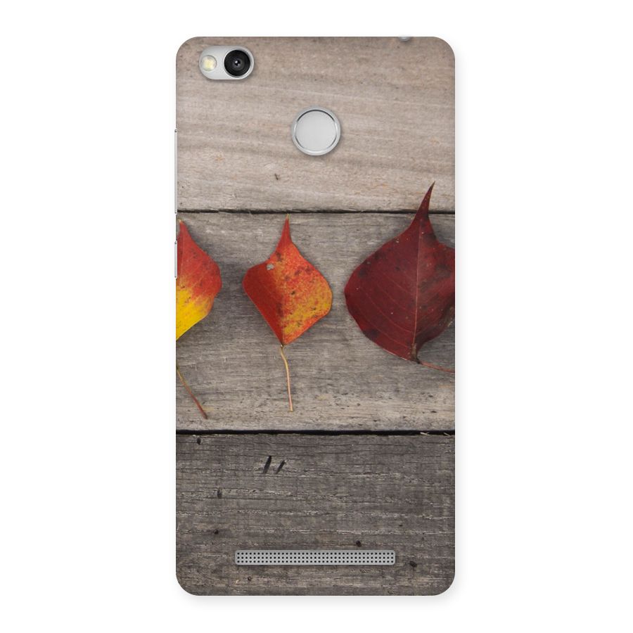 Beautiful Wood Leafs Back Case for Redmi 3S Prime