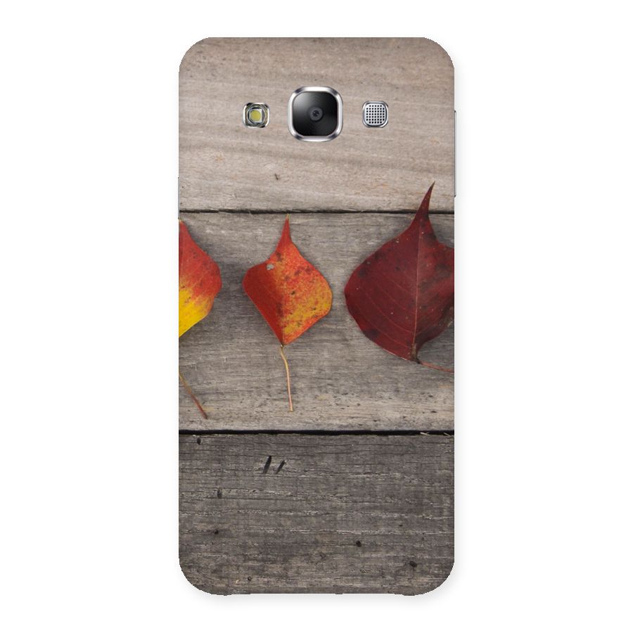 Beautiful Wood Leafs Back Case for Samsung Galaxy E5