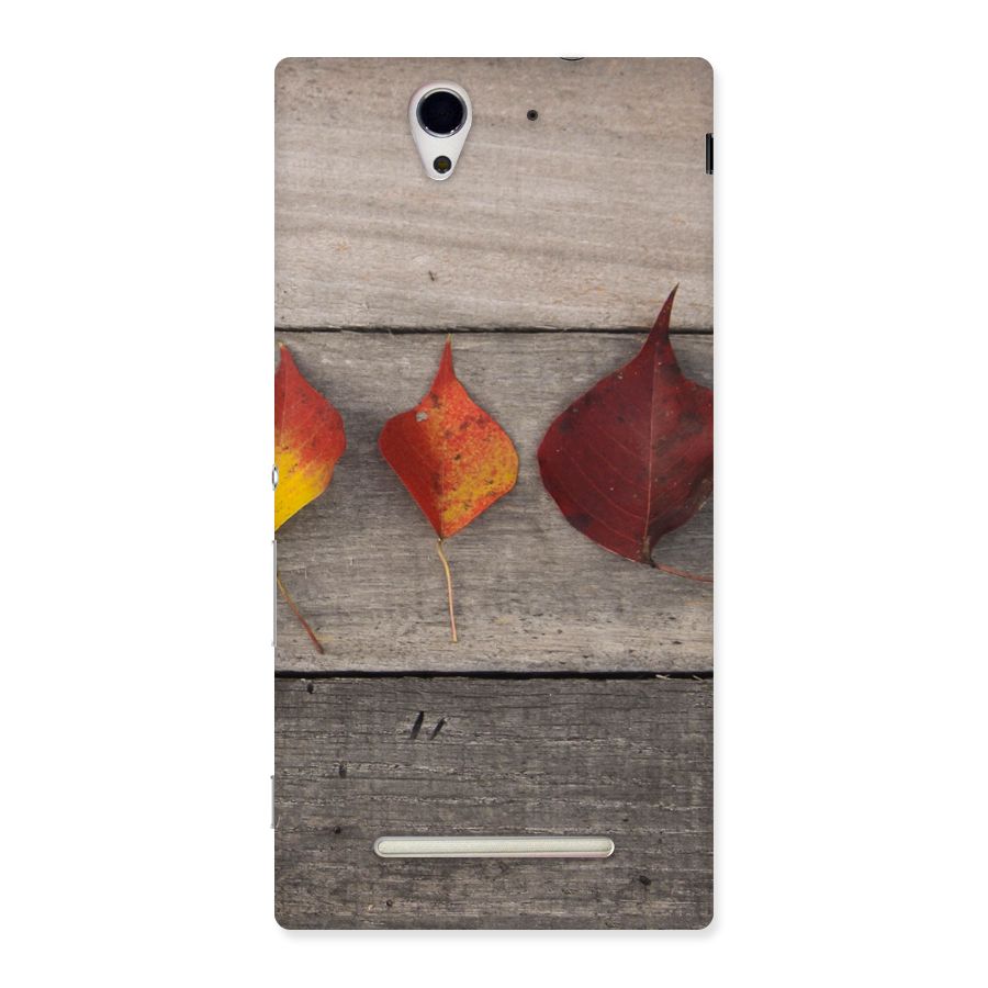 Beautiful Wood Leafs Back Case for Sony Xperia C3