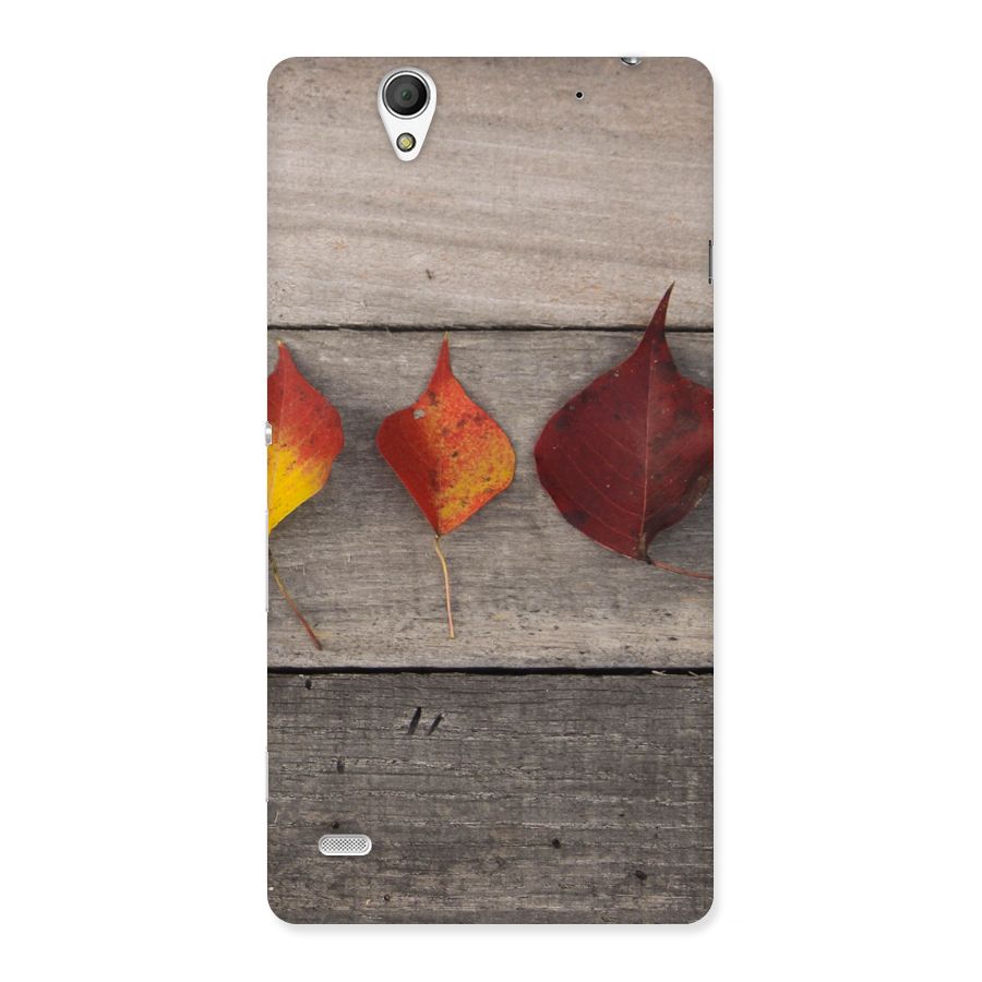 Beautiful Wood Leafs Back Case for Sony Xperia C4