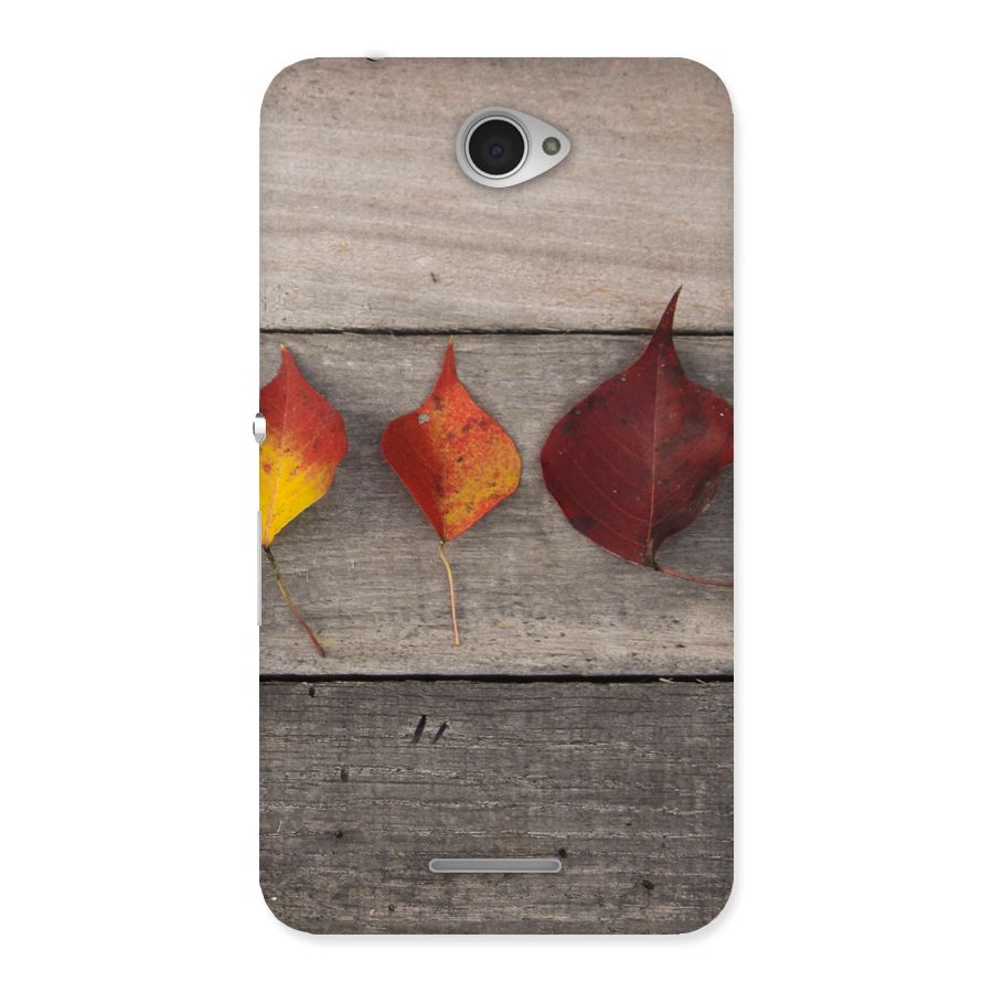 Beautiful Wood Leafs Back Case for Sony Xperia E4