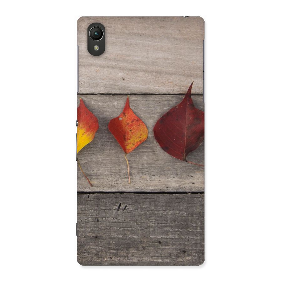 Beautiful Wood Leafs Back Case for Sony Xperia Z1