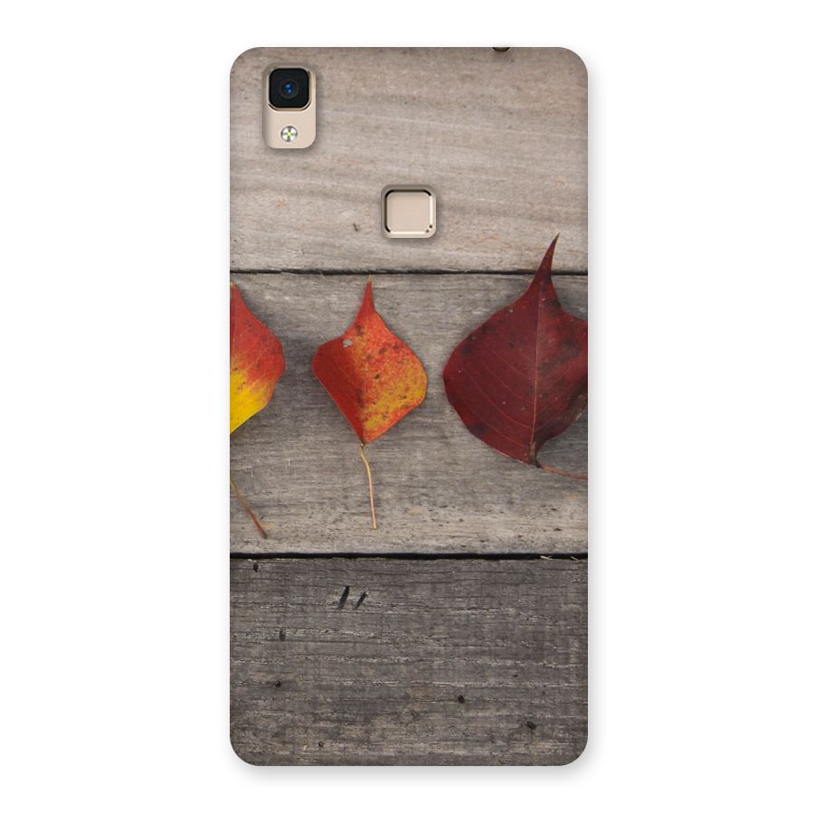 Beautiful Wood Leafs Back Case for V3 Max