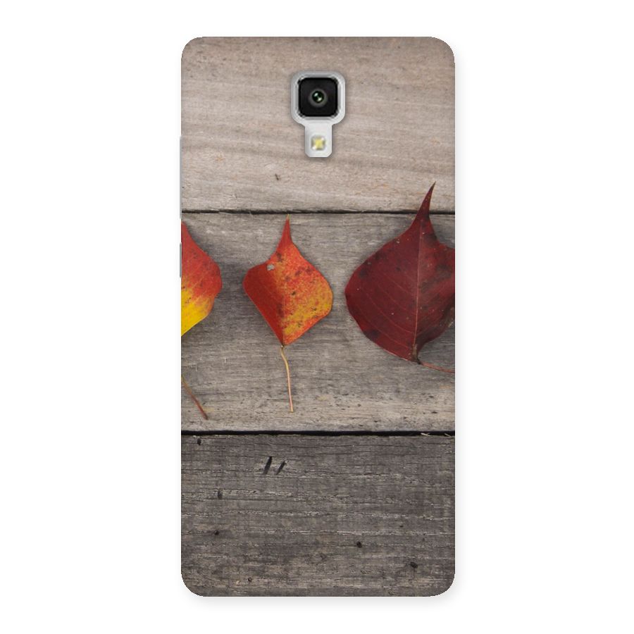 Beautiful Wood Leafs Back Case for Xiaomi Mi 4