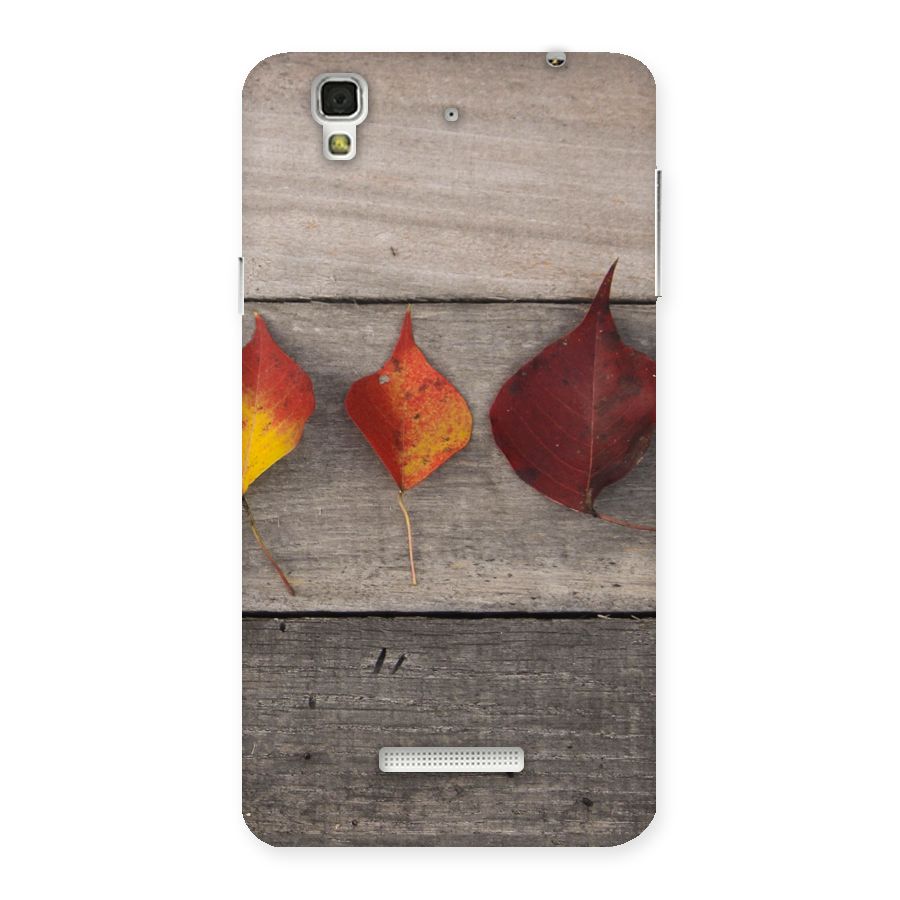 Beautiful Wood Leafs Back Case for YU Yureka Plus