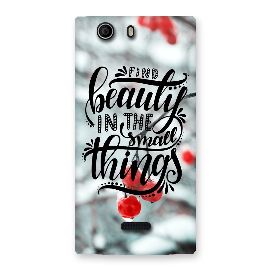 Beauty in Small Things Back Case for Canvas Nitro 2 E311