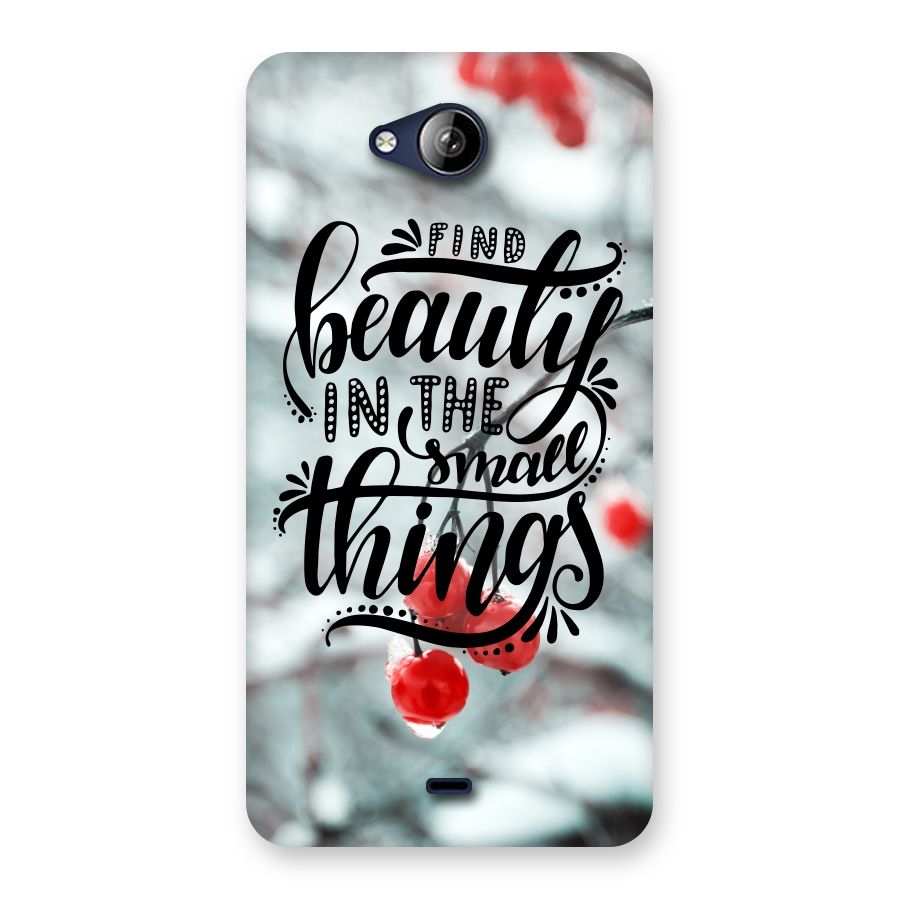 Beauty in Small Things Back Case for Canvas Play Q355