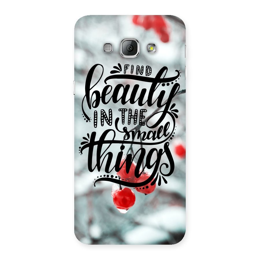 Beauty in Small Things Back Case for Galaxy A8