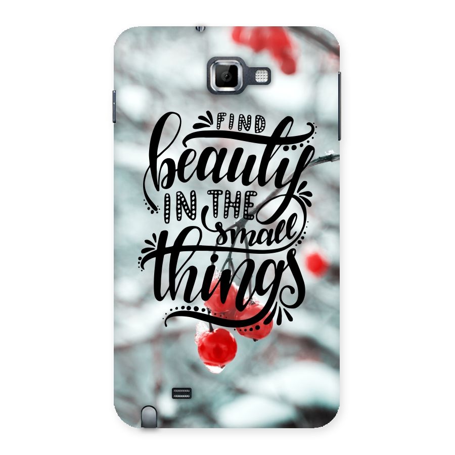 Beauty in Small Things Back Case for Galaxy Note