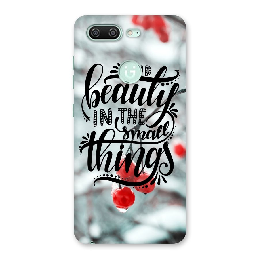 Beauty in Small Things Back Case for Gionee S10