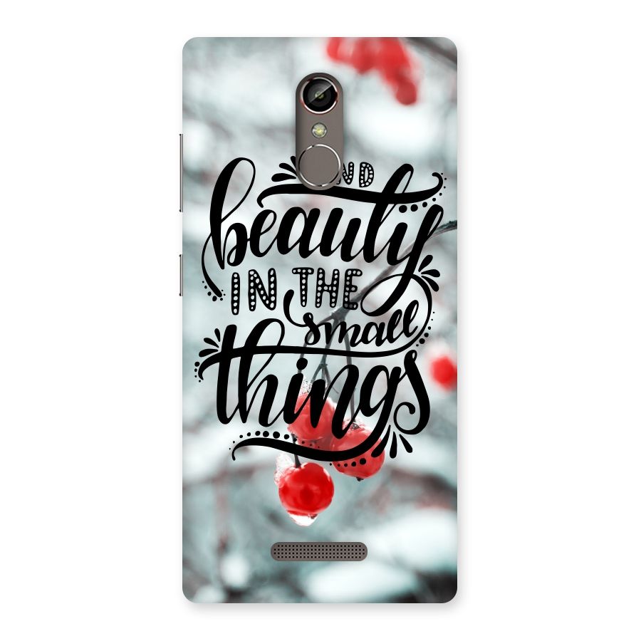 Beauty in Small Things Back Case for Gionee S6s