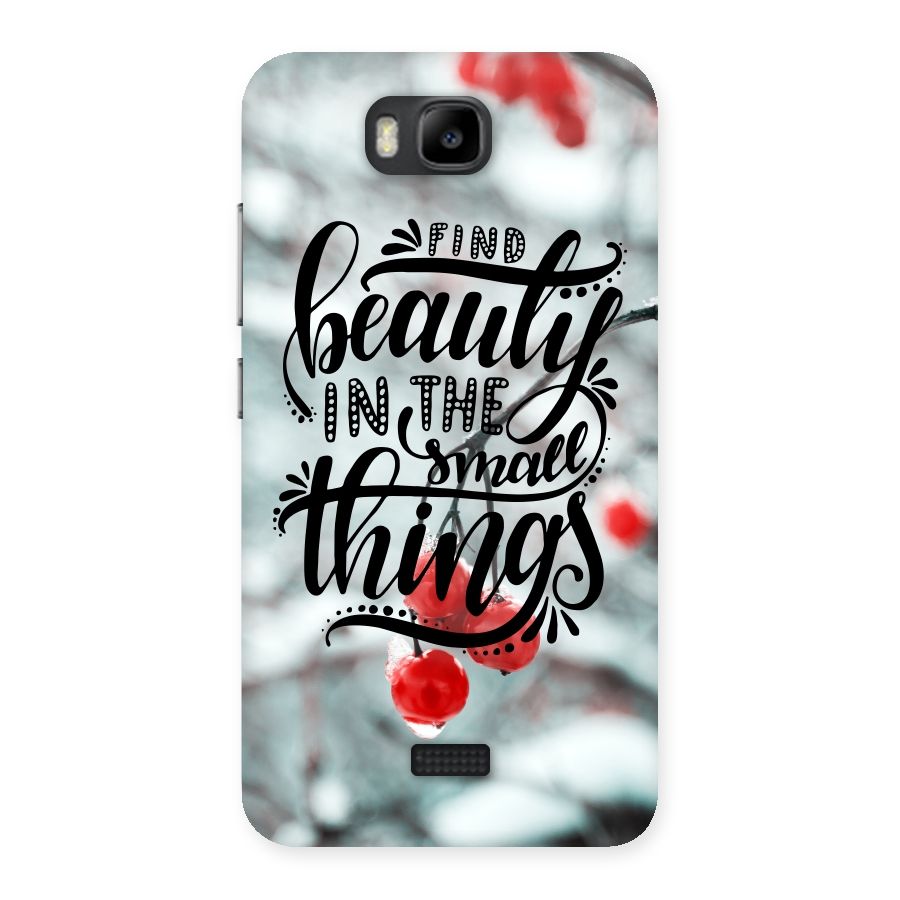Beauty in Small Things Back Case for Honor Bee