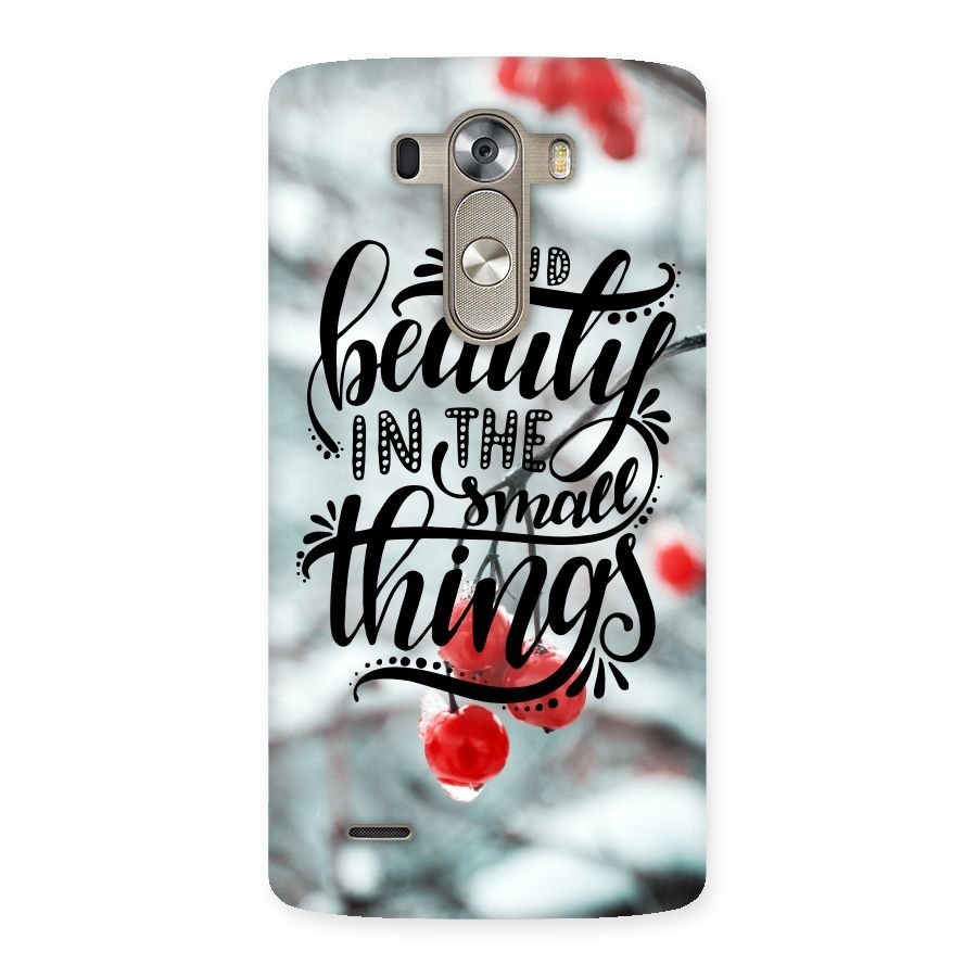 Beauty in Small Things Back Case for LG G3