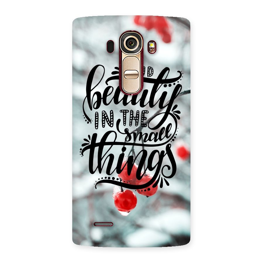 Beauty in Small Things Back Case for LG G4
