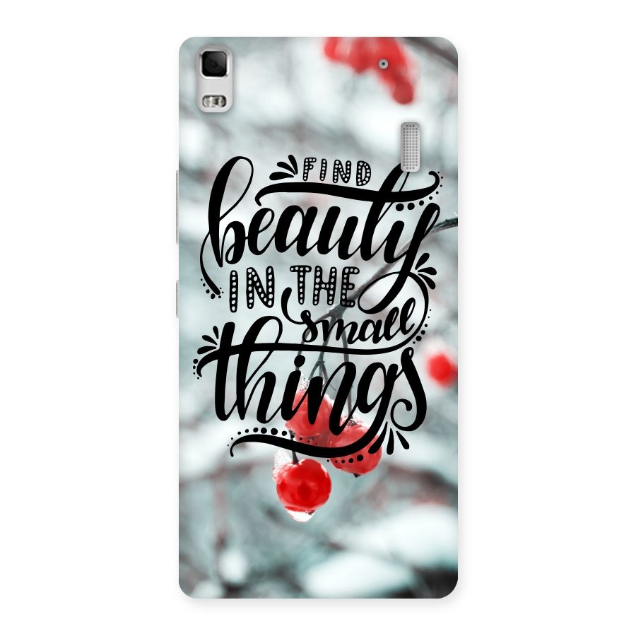 Beauty in Small Things Back Case for Lenovo K3 Note