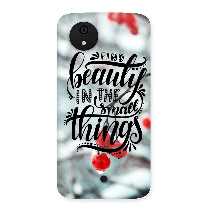 Beauty in Small Things Back Case for Micromax Canvas A1