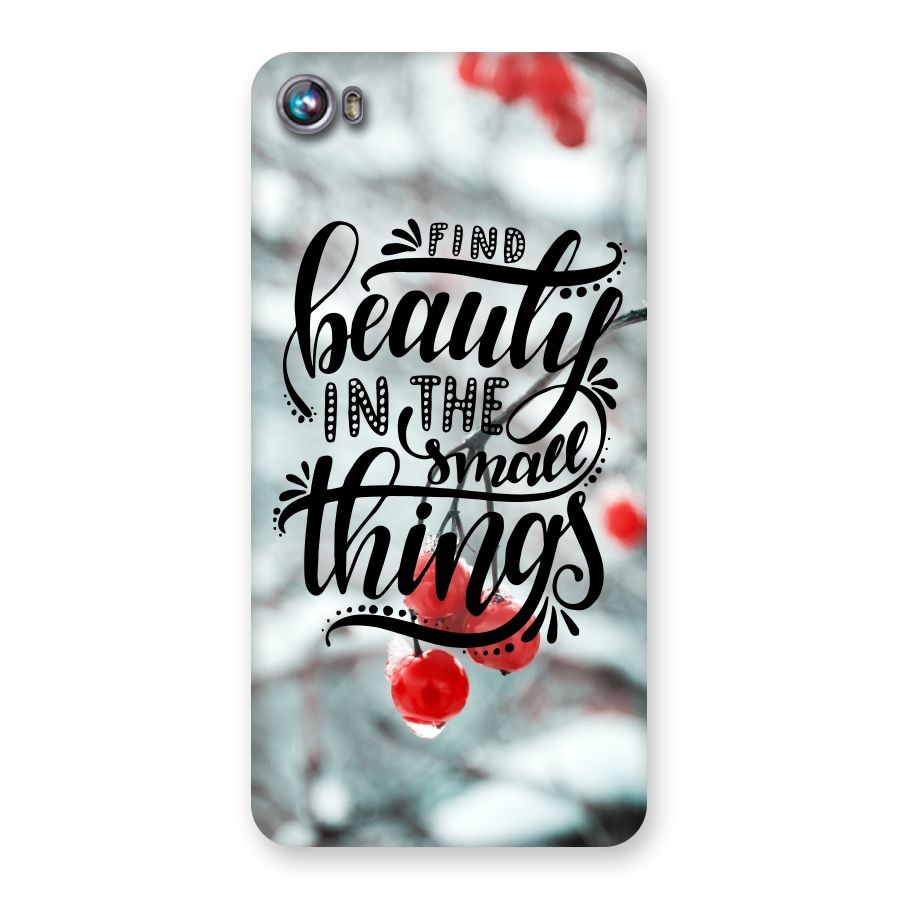 Beauty in Small Things Back Case for Micromax Canvas Fire 4 A107