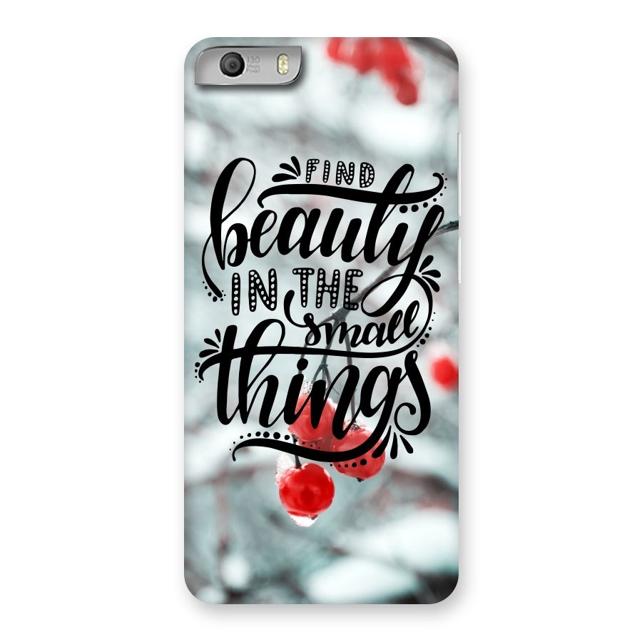 Beauty in Small Things Back Case for Micromax Canvas Knight 2